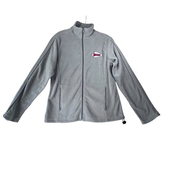 FeatherLite Fleece Jacket Gray Full Zip Boise High School Womens Girls Small - Picture 2 of 10